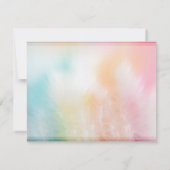 Farbenfrohe Abstrakte Blank-Vorlage Modernes Elega Mitteilungskarte (Rückseite)