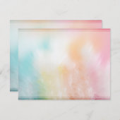 Farbenfrohe Abstrakte Blank-Vorlage Modernes Elega Mitteilungskarte (Vorne/Hinten)