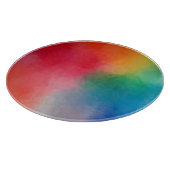 Farbenfrohe Abstrakte Blankenvorlage Schneidebrett (Ecke)