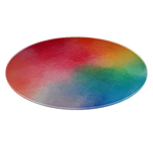 Farbenfrohe Abstrakte Blankenvorlage Schneidebrett (Ecke)