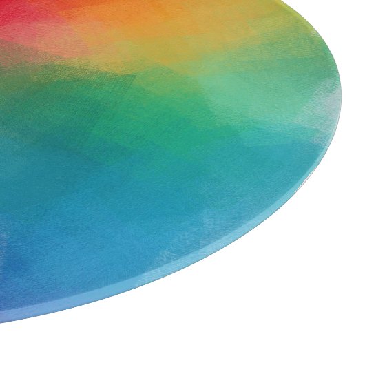 Farbenfrohe Abstrakte Blankenvorlage Schneidebrett (Ecke)