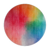 Farbenfrohe Abstrakte Blankenvorlage Schneidebrett (Vorderseite)