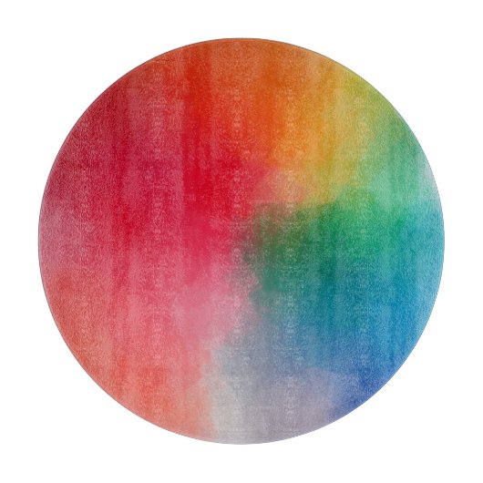 Farbenfrohe Abstrakte Blankenvorlage Schneidebrett (Vorderseite)