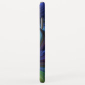 Farbenfrohe Abstrakte blaurosa grünes Fraktal Case-Mate iPhone Hülle (Hinten/Rechts)