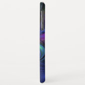 Farbenfrohe Abstrakte blaurosa grünes Fraktal Case-Mate iPhone Hülle (Hinten/Links)