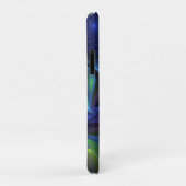 Farbenfrohe Abstrakte blaurosa grünes Fraktal Case-Mate iPhone Hülle (Hinten/Rechts)