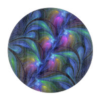 Farbenfrohe Abstrakte blaurosa grünes Fraktal