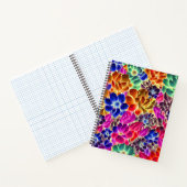 Farbenfrohe Abstrakte Blume #887 - Spiral Notebook Notizblock (Innenseite)