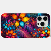 Farbenfrohe abstrakte Blume Case-Mate iPhone Hülle (Rückseite (Horizontal))