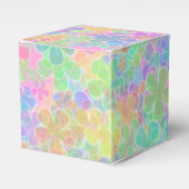 Farbenfrohe Abstrakte Blume Elegantes modernes Tem Geschenkschachtel (Vorderseite)