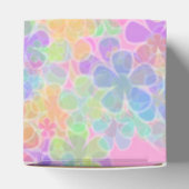 Farbenfrohe Abstrakte Blume Elegantes modernes Tem Geschenkschachtel (Oben)