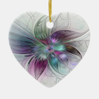 Farbenfrohe abstrakte Blume moderne florale Fracta