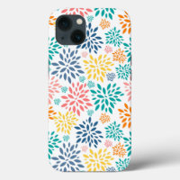 Farbenfrohe abstrakte Blume Muster Case-Mate iPhon