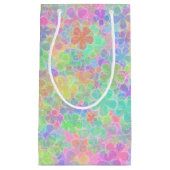 Farbenfrohe Abstrakte Blume Vorlage Elegant Kleine Geschenktüte (Vorderseite)