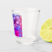 Farbenfrohe Abstrakte Blüte #43 - Schnapsglas (Rechts)