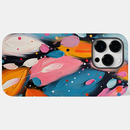 Farbenfrohe Abstrakte Bohemische Federn Case-Mate iPhone Hülle (Rückseite (Horizontal))