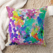 Farbenfrohe Abstrakte Bokeh 2 Design Doppelseitige Kissen (Decke)