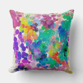 Farbenfrohe Abstrakte Bokeh 2 Design Doppelseitige Kissen (Vorderseite)