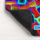 Farbenfrohe Abstrakte Bokeh Blocks Personalisiert Mousepad (Ecke)