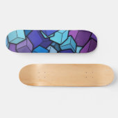 Farbenfrohe Abstrakte Boxen Skateboard (Horizontal)