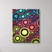 Farbenfrohe Abstrakte Circle Art Leinwanddruck (Vorderseite)