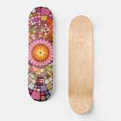 Farbenfrohe Abstrakte Creative Art Mosaik Skateboa Skateboard (Vorderseite)