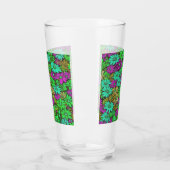 Farbenfrohe Abstrakte Daisies #27 Glas (Links)