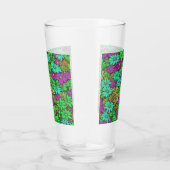 Farbenfrohe Abstrakte Daisies #27 Glas (Rechts)