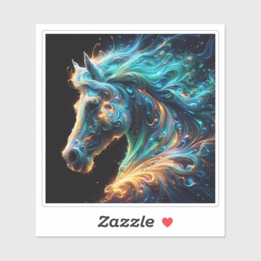 Farbenfrohe Abstrakte Darstellung eines grässliche Aufkleber (Blatt)