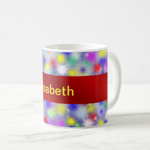 farbenfrohe abstrakte Design Kaffee Tasse