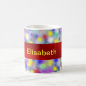 farbenfrohe abstrakte Design Kaffee Tasse (Mittel)