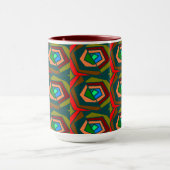 Farbenfrohe abstrakte Design-Tasse Tasse (Zentrum)
