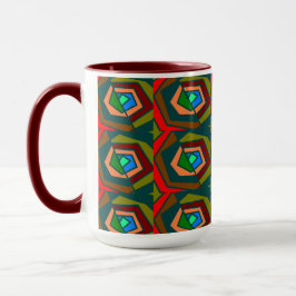 Farbenfrohe abstrakte Design-Tasse Tasse