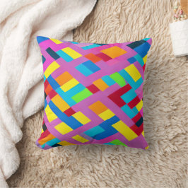 Farbenfrohe abstrakte Designkissen Kissen
