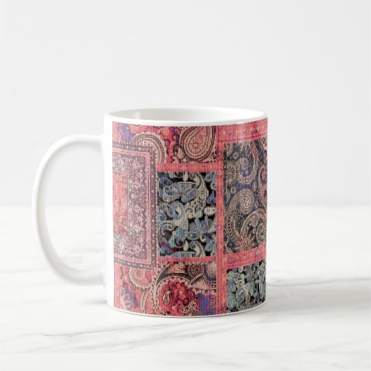farbenfrohe abstrakte digitale Designkulisse Kaffeetasse (Links)