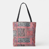 farbenfrohe abstrakte digitale Designkulisse Tasche (Rückseite)