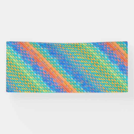Farbenfrohe Abstrakte, digitale Muster Banner (Horizontal)