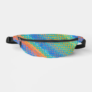 Farbenfrohe Abstrakte, digitale Muster Bauchtasche