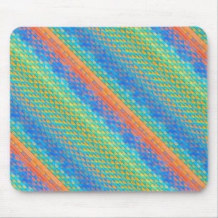 Farbenfrohe Abstrakte, digitale Muster Mousepad