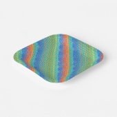 Farbenfrohe Abstrakte, digitale Muster Pappteller (Gewinkelt)