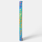 Farbenfrohe Abstrakte, digitale Muster Samsung Galaxy Hülle (Linke Seite)