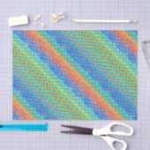Farbenfrohe Abstrakte, digitale Muster Seidenpapier (Handwerk)