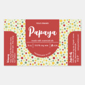 Farbenfrohe Abstrakte DIY Candle Jar Warp Rechteckiger Aufkleber (Vorderseite)