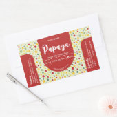 Farbenfrohe Abstrakte DIY Candle Jar Warp Rechteckiger Aufkleber (Umschlag)