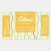 Farbenfrohe Abstrakte DIY Candle Jar Warp Rechteckiger Aufkleber (Vorderseite)