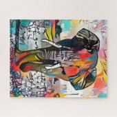 Farbenfrohe Abstrakte Elefant | Herausforderung ha Puzzle (Horizontal)