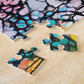 Farbenfrohe Abstrakte Elefant | Herausforderung ha Puzzle (Seite)