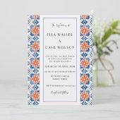 Farbenfrohe Abstrakte Elegance Einladung (Stehend Vorderseite)