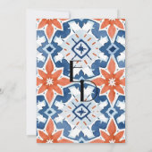 Farbenfrohe Abstrakte Elegance Einladung (Rückseite)