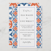 Farbenfrohe Abstrakte Elegance Einladung (Vorne/Hinten)